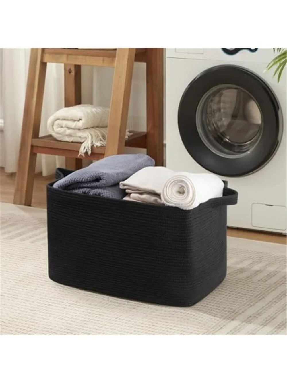95L Extra Large Blanket Basket Woven Storage Basket
